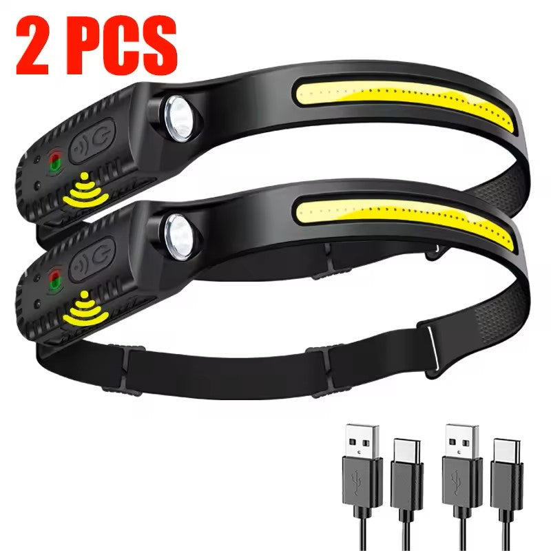 USB Rechargeable LED Sensor Headlamp