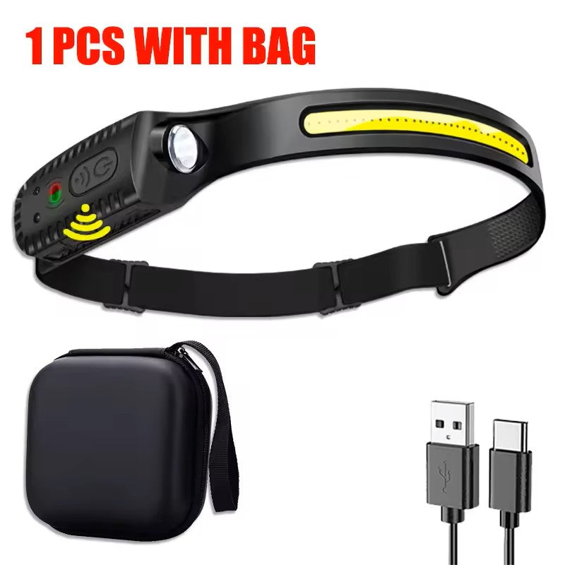 USB Rechargeable LED Sensor Headlamp