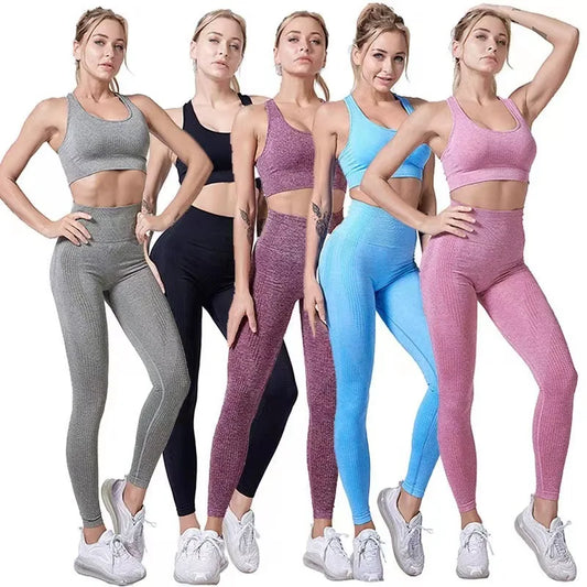 Seamless Women Yoga Set Workout Sportswear